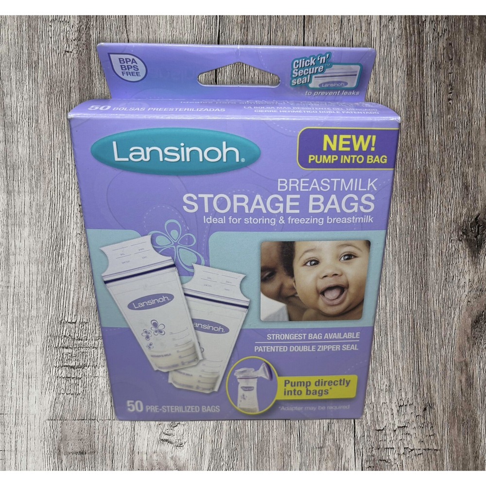 Lansinoh Breastmilk Storage Bags, 50 Count BPA BPS Free